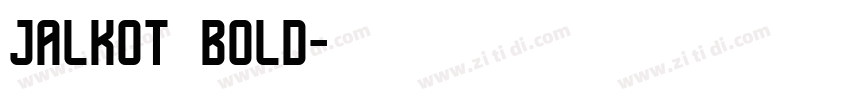 jalkot bold字体转换